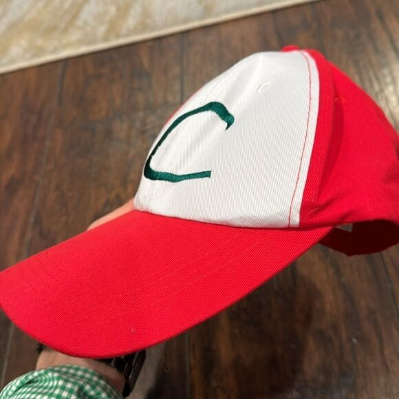 VTG Pokémon Ash Ketchum Cap Hat Unisex Adults Red White Embroidered Logo - Picture 3 of 6